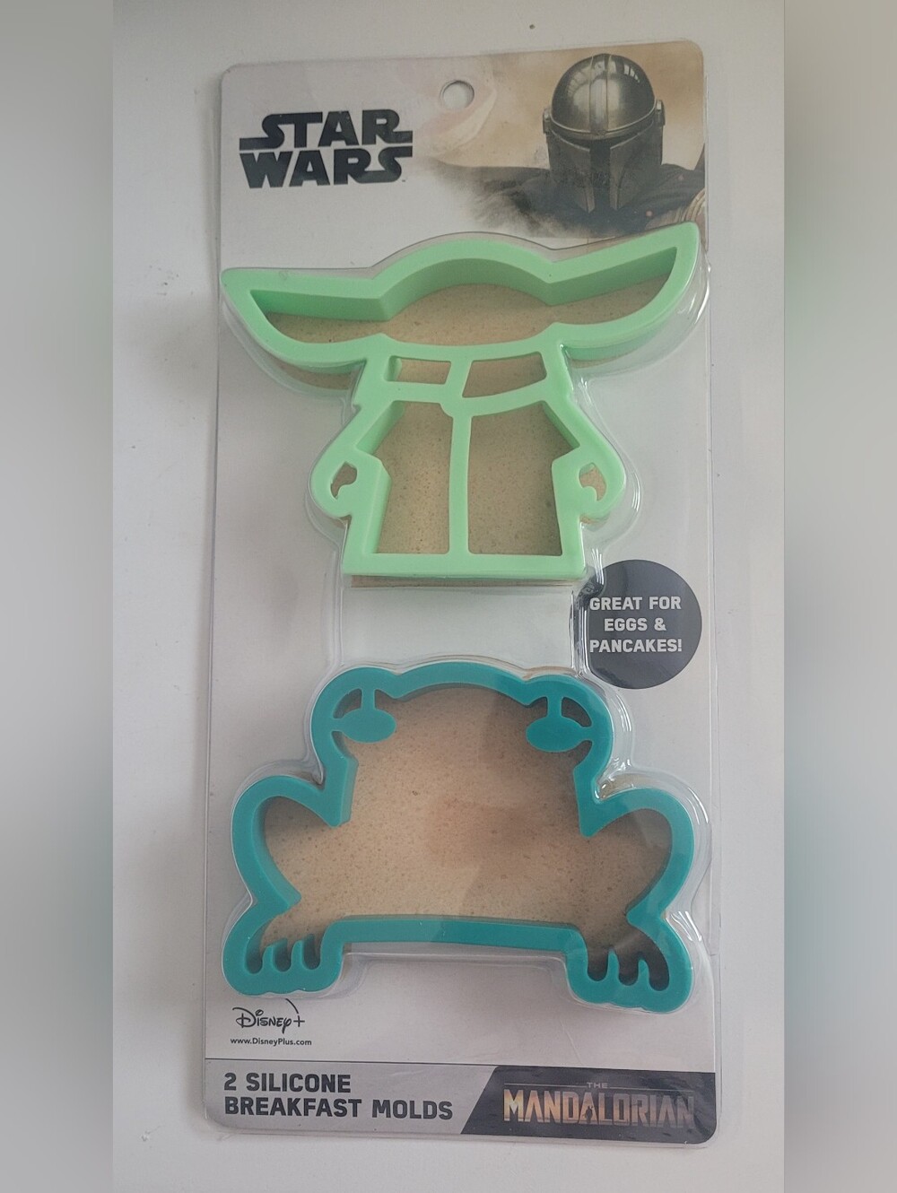 Star Wars Baby Yoda & Frog Silicone Pancake/Egg Molds - Green & Teal